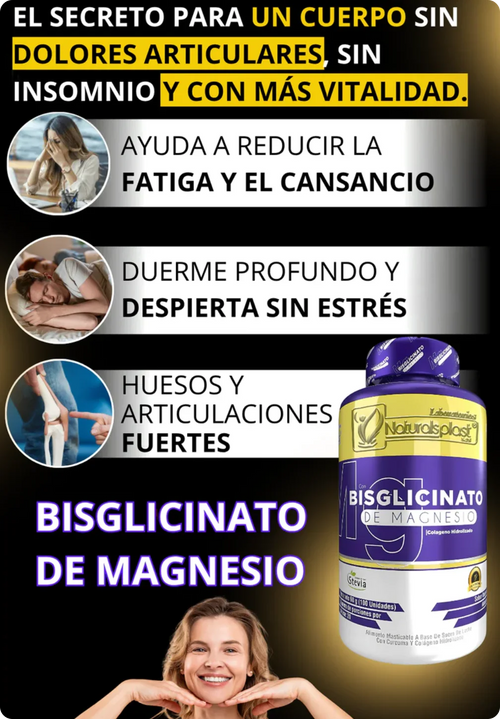 Bisglicinato de Magnesio | Adios al Estres y al Dolor