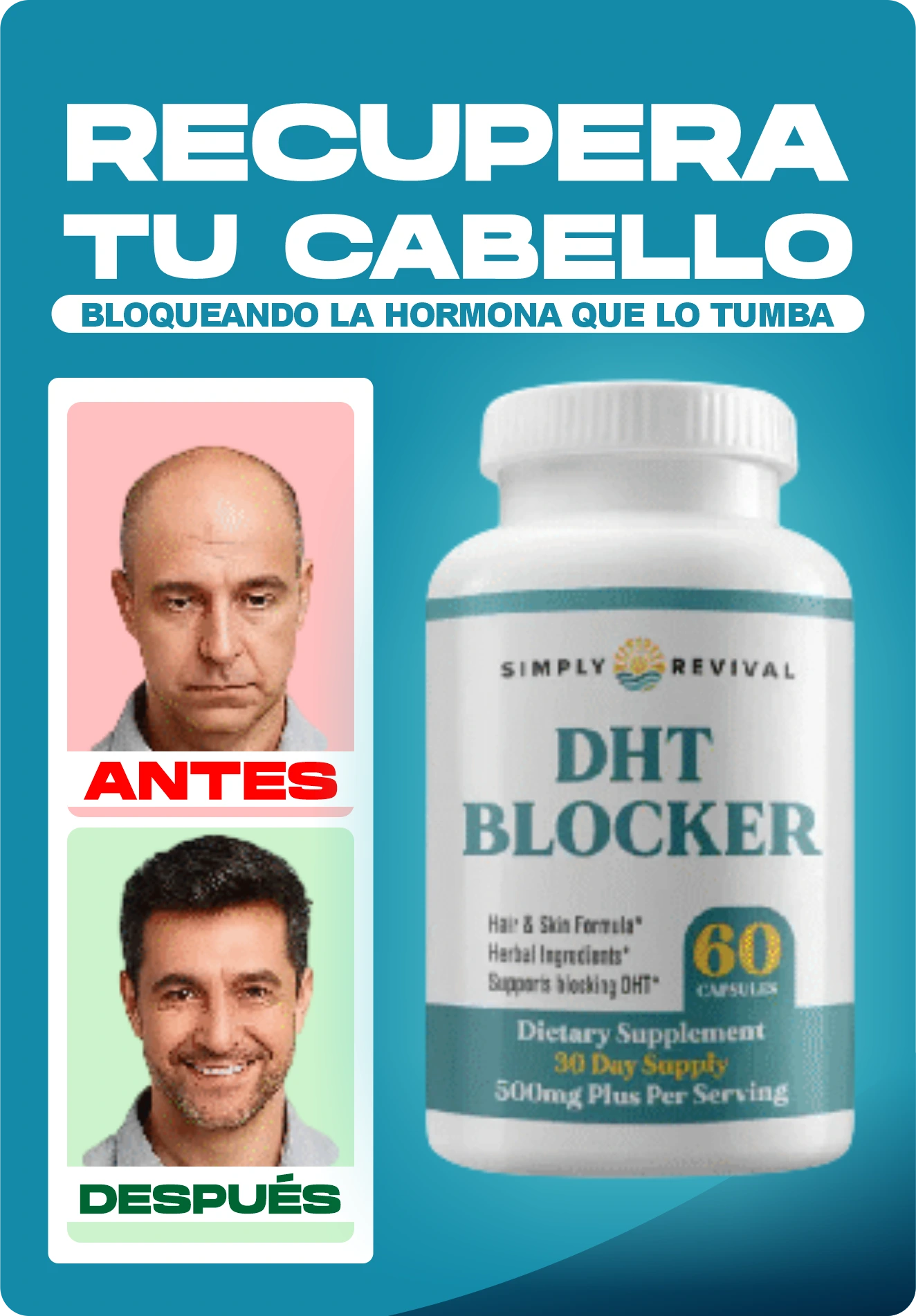 BLOQUEADOR DE DHT ® | RECUPERA TU CABELLO EN 3 SEMANAS