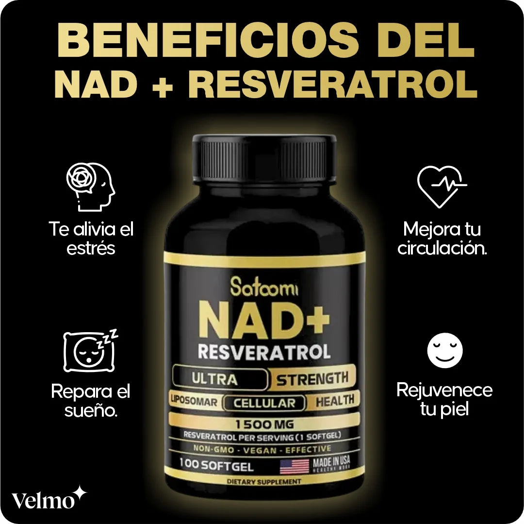 NAD + RESVERATROL - Juventud y Bienestar