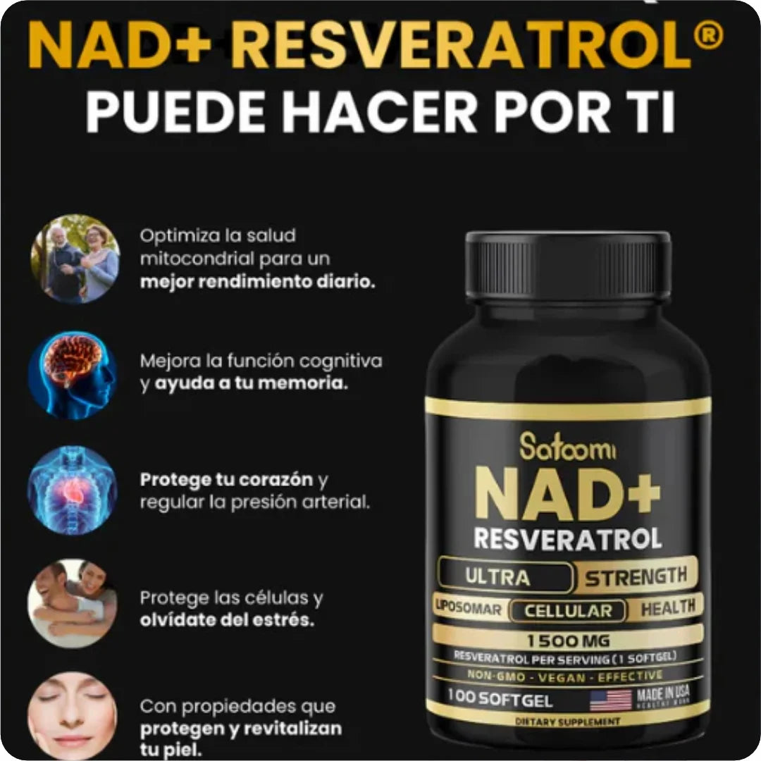 NAD + RESVERATROL - Juventud y Bienestar